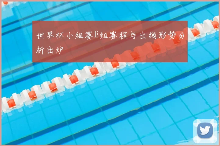 世界杯小组赛E组赛程与出线形势分析出炉